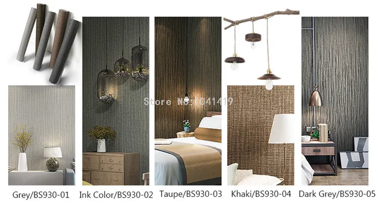 Современные Простые полосатые обои 3D льняная текстура темно-серый нетканые обои для гостиной спальни кабинет фон Настенный декор