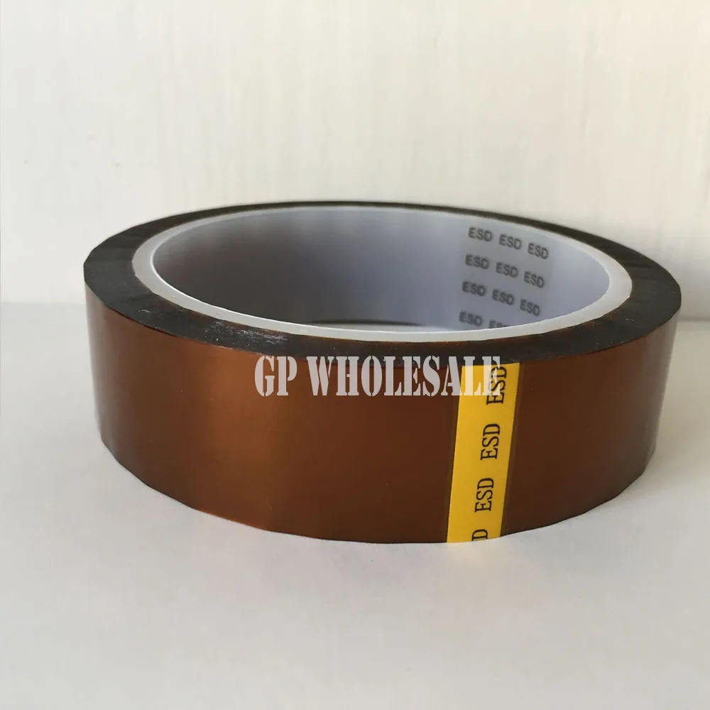 0.06mm Thick 65mm*33M Heat Withstand ESD Single Side Adhension Tape, Polyimide Film for Protect, Relays 0.06mm Thick 65mm*33M Heat Withstand ESD Single Side Adhension Tape, Polyimide Film for Protect, Relays