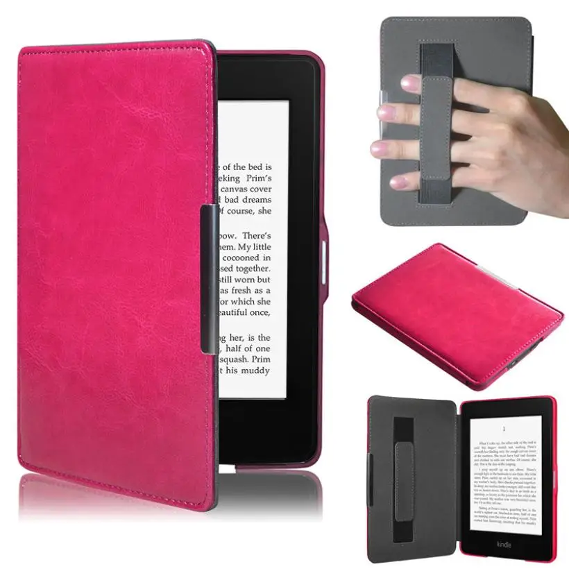 Чехол для планшета MOSUNX, Магнитный чехол премиум класса, ультра тонкий кожаный смарт-чехол для Amazon Kindle Paperwhite, 5 подарков L0705# D - Цвет: B