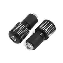 Uxcell 2 шт. черная алюминиевая ручка из сплава держатель концевые заглушки для 22 мм руль мотоцикла