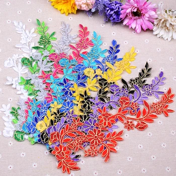 

10Colors High Quality Lace Fabric Applique Stage Clothes Accessories Clothe Embroidery Lace Patch 10*30cm 10PIECE