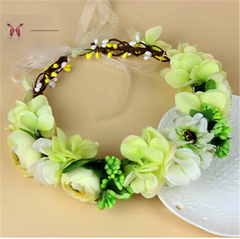 Fashion Flower Headpiece Wedding Bridal Hair Accessories Floral Crown