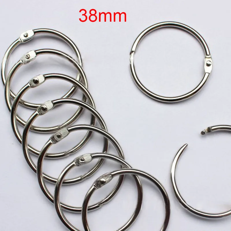 10pcs Vintage Shellhard Metal Hinged Ring Book Binder Craft Photo Album Hinge Scrapbooking