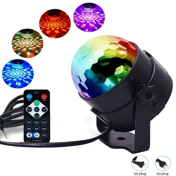 

7 Colors DJ Disco Ball Lumiere 3W Sound Activated Laser Projector RGB Stage Lighting effect Lamp KTV Christma Party Light