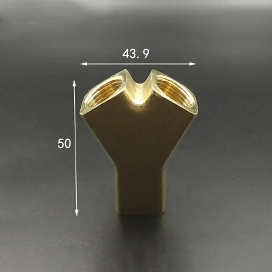 

Brass Splitter Y Shaped 3 Way Pipe Fitting DN10 3/8" BSP Female Adapter Connector Coupling
