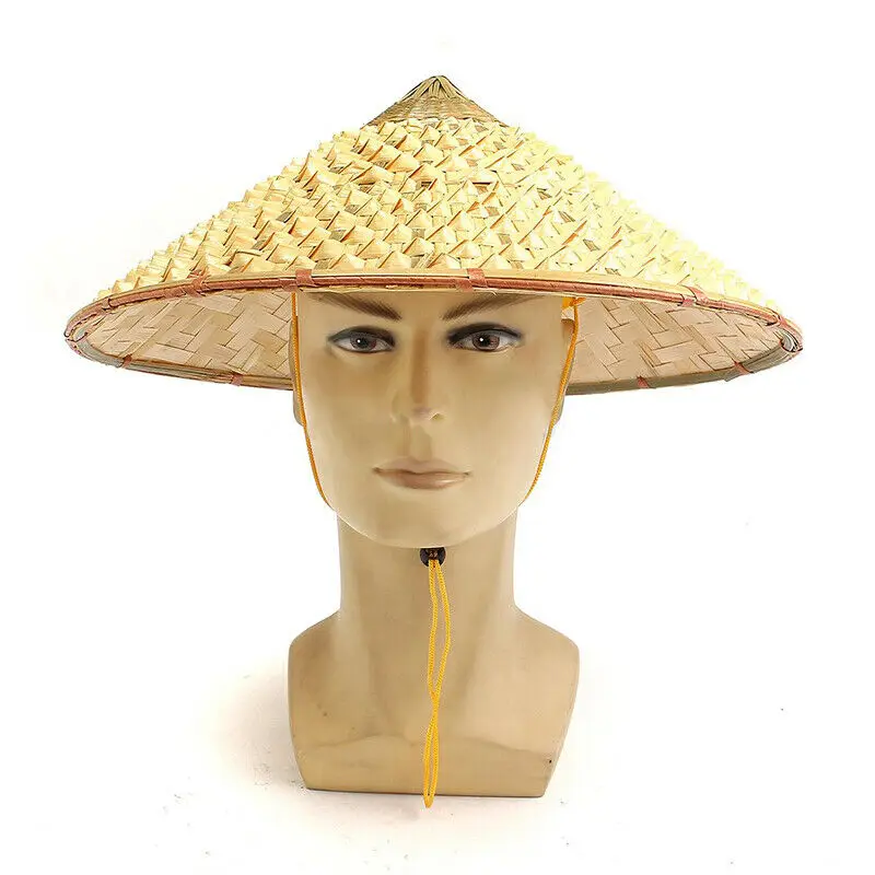 Vietnamese Japanese Coolie Straw Bamboo Cone Sun Hat Garden Farmer Fishing bamboo hat vietnam hat asian conical hat