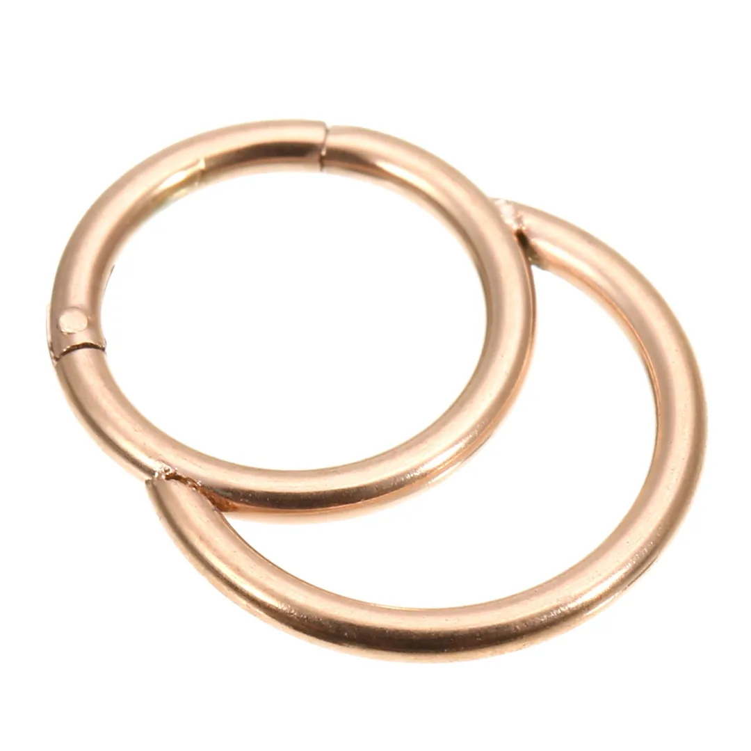 1pcs Punk Style Women Men Charm Double Hoop Surgical Steel Nose Ring Stud Lip Ear Tragus Vintage Body Piercing Jewelry Shellhard