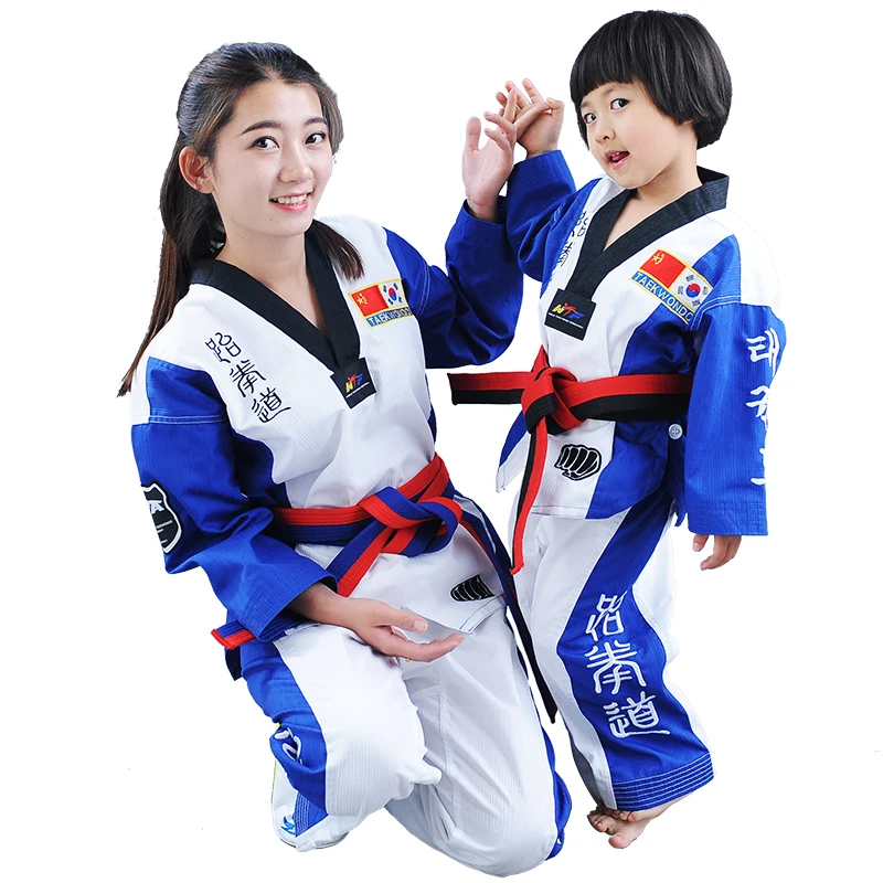 Comfortable ITF Taekwondo Uniform White Professional Taekwondo Dobok