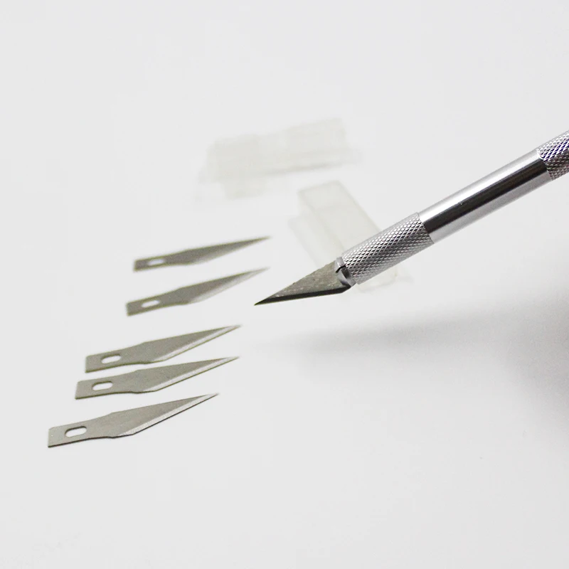 Factory direct Non-slip paper model making tool metal carving pen knife cutting hook paper cutting high precision knife in Box