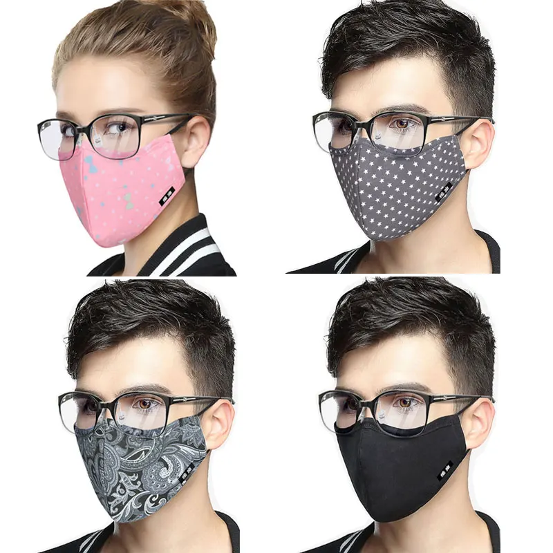 

Korean Cotton Mouth Face Mask KN95 Anti-Dust Mask Respirator with Activated Carbon Filter Anti Dust Black Kpop Mask On The Mouth