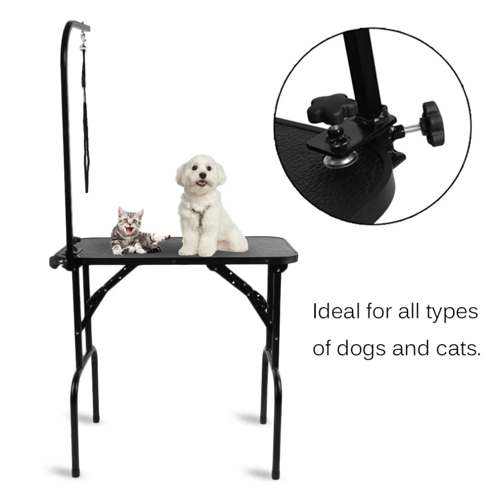 

Adjustable Height Pet Grooming Table Stainless Steel Foldable Dog Cat's Beauty Desk Professional Pet Supplies