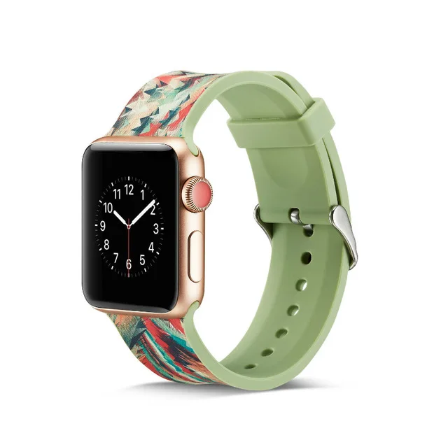Ремешок для Apple watch 44 мм 40 мм iWatch 38 мм 42 мм силиконовый браслет для часов Apple watch 5 4 3 2 1 Аксессуары