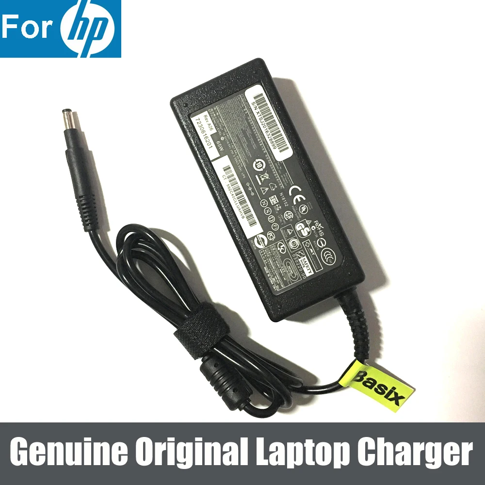 Подлинная 19,5 V 3.33A 65 W AC адаптер питания зарядное устройство для hp павильон Sleekbook 15-B120US 15-B123NR