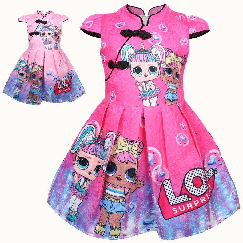

Girls LoI Dress 2019 Summer Christmas Halloween Party Dress toddler girl Costume Children Kids Cartoon vestidos Princess Dresses