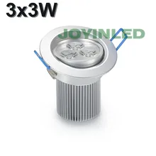 AC85-265V 9 Вт(3*3 Вт) круглый светодиодный светильник высокой мощности утопленные потолочные светильники для украшения дома