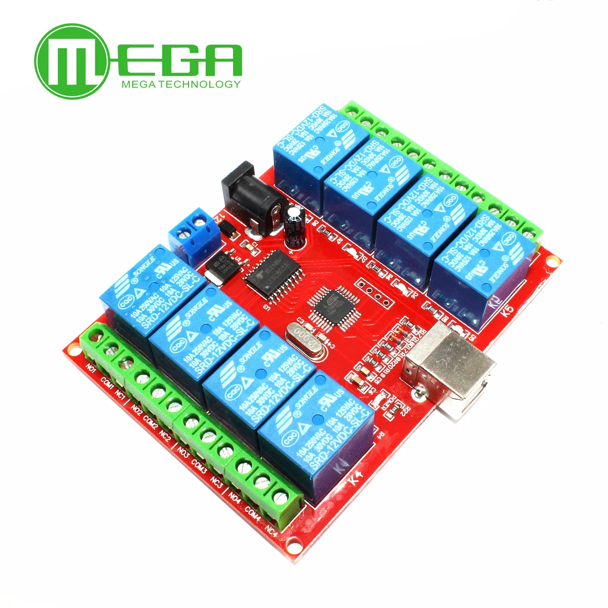 

8 channel 12V relay module /computer USB control switch free driver PC Intelligent Controller