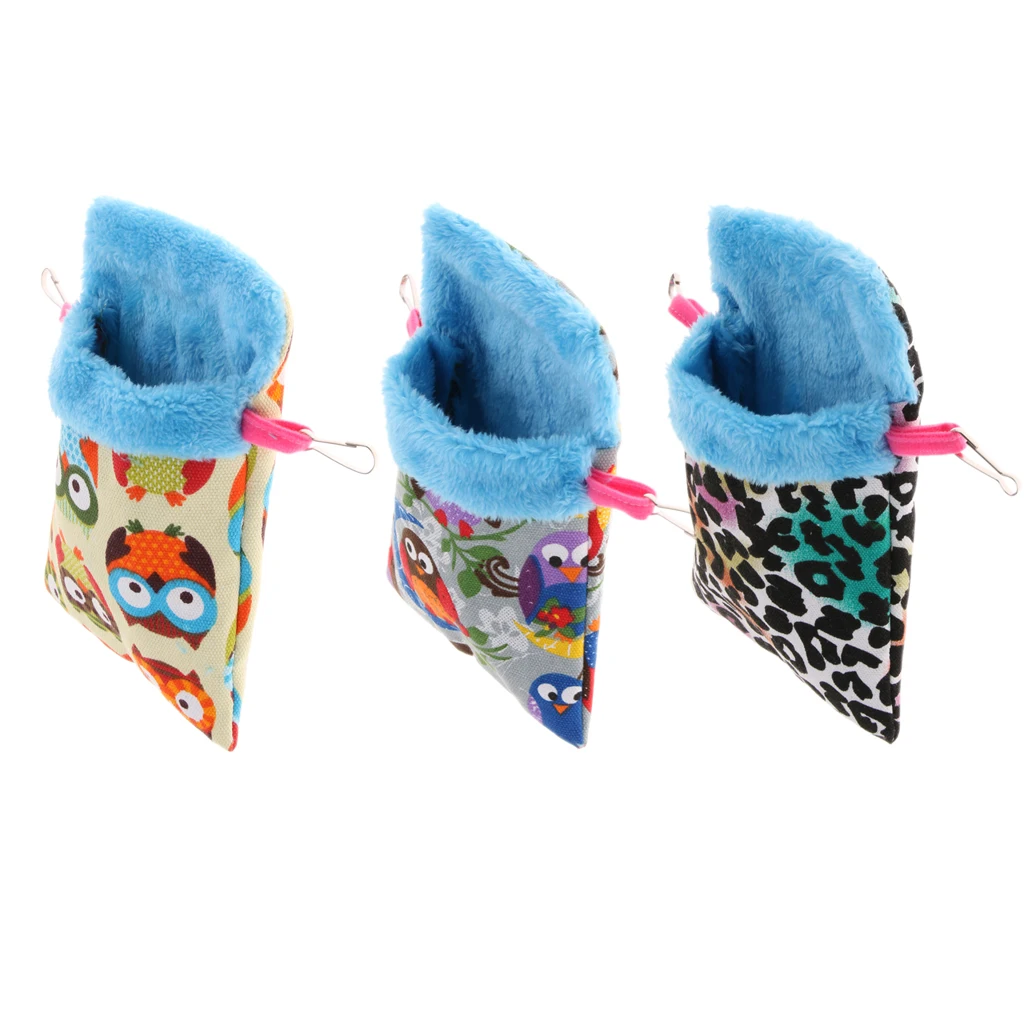 Small Animals Hamster Winter Warm Plush Pouch Sleeping Bed Hammock