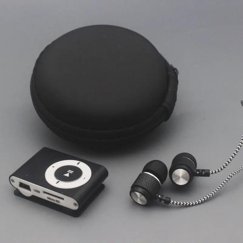 

YHYZJL Protable Mini Mp3 Music Player Mp3 Player Support Micro TFCard Slot USB MP3 Sport Player USB Port With Earphone With bag