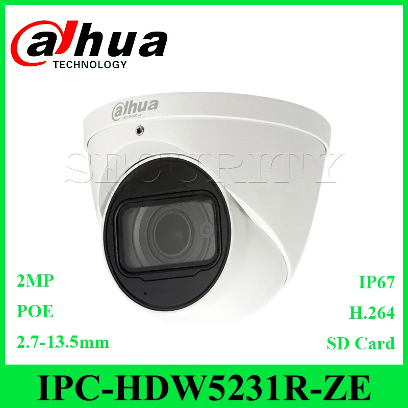 

Dahua Original IPC-HDW5231R-ZE With LOGO 2MP Network Camera Built-in MIC IR50m 2.7-13.5mm Motorized Lens Replace IPC-HDW5231R-Z