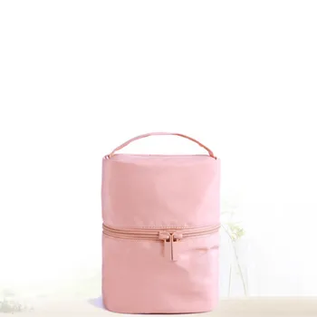 

Travel Large Capacity Cosmetic Bag Waterproof Portable Cylinder Female Wash Cosmetic Makeup Storage Bag