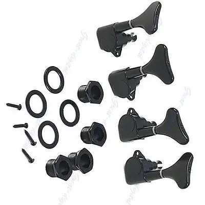 $US $6.20  New Black Guitar Sealed Tuners Tuning Pegs Machine Heads 2R2L For 4 String Bass