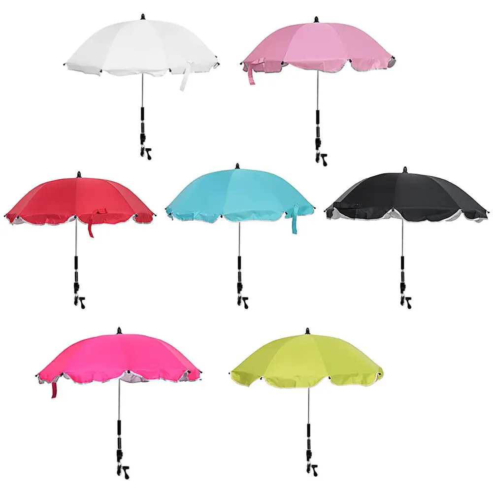 pink parasol for buggy