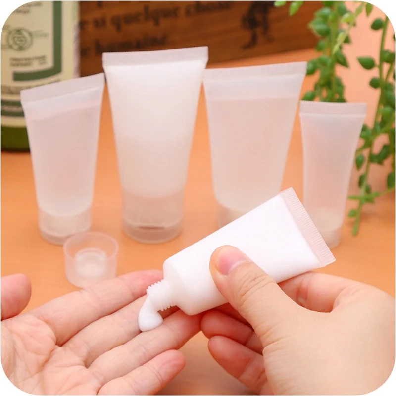 

10pcs/set Dull Polish Empty Tubes Bottle 50ml Cosmetic Soft Tube Travel Makeup Container Squeeze Dispensing Bottle Rotary cap