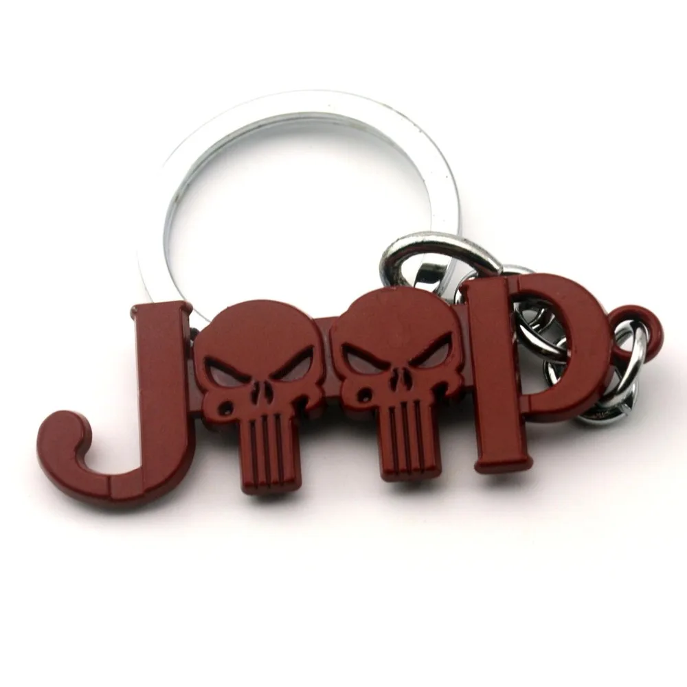  1 pcs Keychain Car Key Ring Auto Pendant Key Ring Holder For Jeep Grill Keychain CJ JK TJ YJ XJ Key