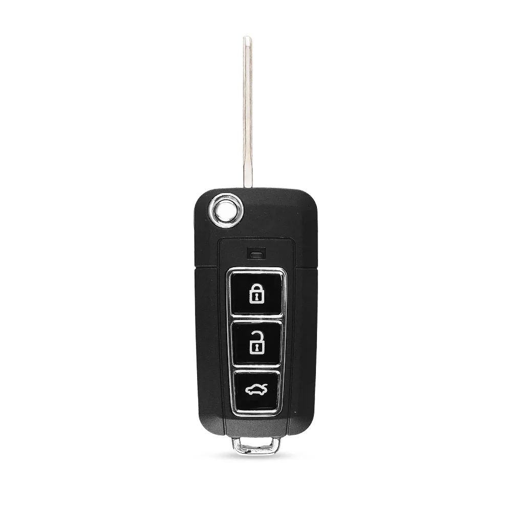 KEYYOU 3 кнопки модифицированный Флип складной чехол для дистанционного ключа для Toyota Camry Prado Highlander Yaris Vios авто брелок крышка