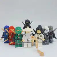 100 SETS Bouwstenen Cijfers bakstenen DIY speelgoed Compatibel Cijfers Ninja Beroepen voor Gift