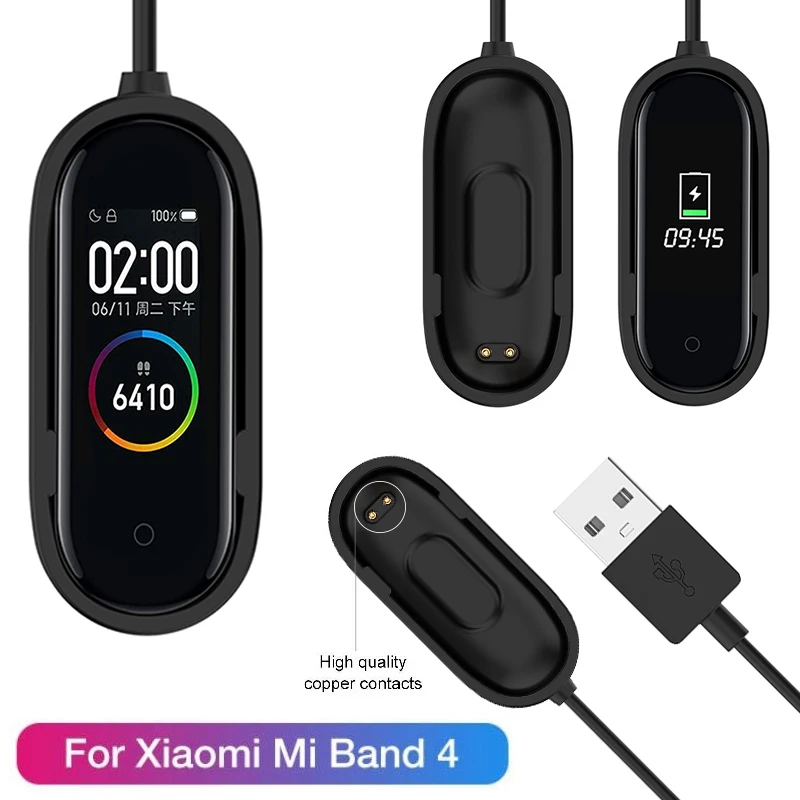 Зарядное устройство для Xiaomi Mi Band 4 глобальная версия быстрая зарядка Сменные