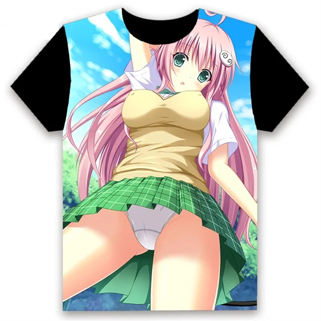 16 Модная мужская футболка аниме To LOVE Ru Eve Микан Юки тьма Косплей короткий рукав Повседневная Черная футболка топы Летняя забавная рубашка - Цвет: 16