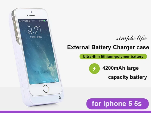 Battery Charger case for iphone 5 case Backup External power case for iphone 5S iphone SE