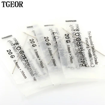 

100pcs 316l multi gauges surgical stainless steel body piercing tools piercing needle free shipping