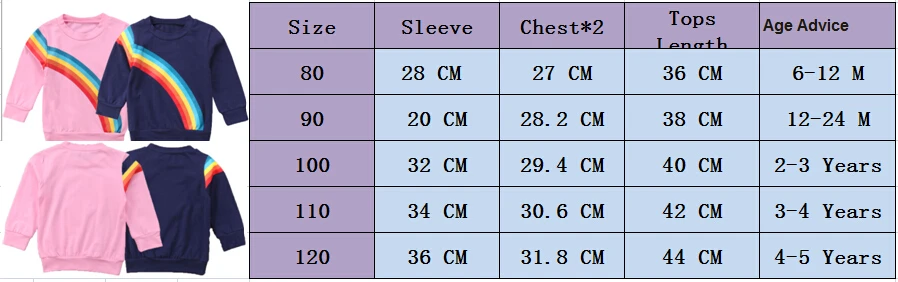 Семейная футболка Одинаковая одежда для мамы и дочки футболки с длинными рукавами для маленьких детей Новинка, весенне-осенняя свободная футболка с радугой для всей семьи