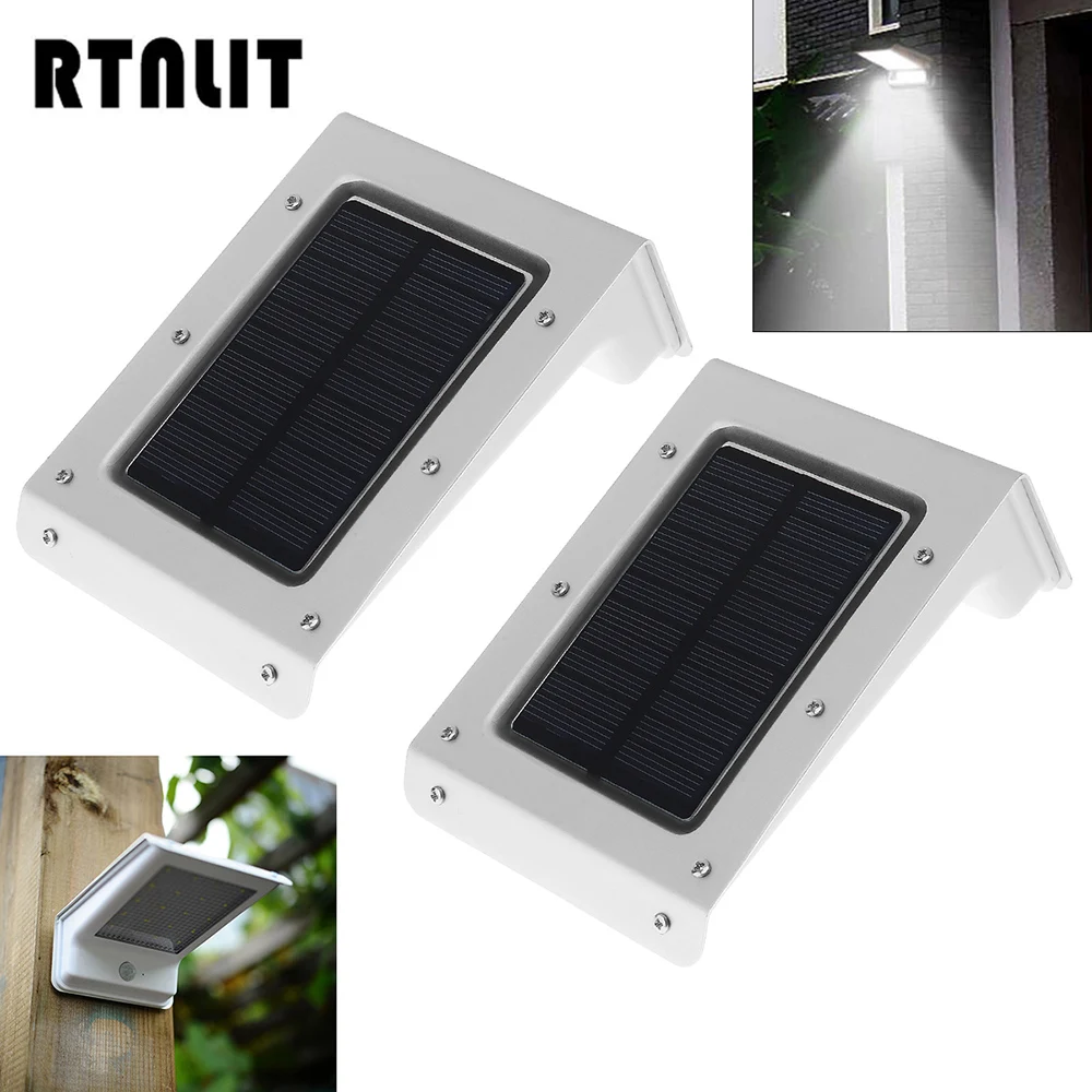 

2pcs Solar Energy 20 LED Motion Sensor Wall Light Outdoor Waterproof Home Garden Yard Fence Street Multifunctional Security Lamp