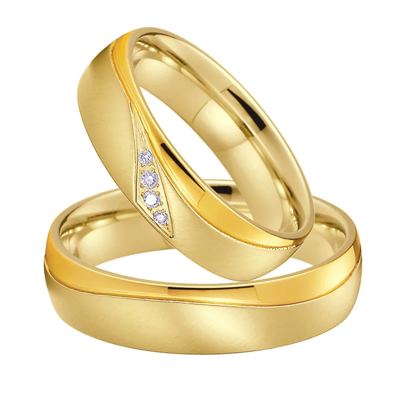 Tanio Małżeństwo sojusze para zakochanych zestaw pierścieni ślubnych