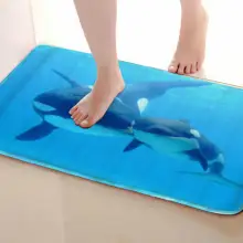 Кит Стиль Коврик для ванной комнаты, смешной Противоскользящий коврик для ванной, занавески для душа s аксессуары, соответствующие вашей душевой занавеске