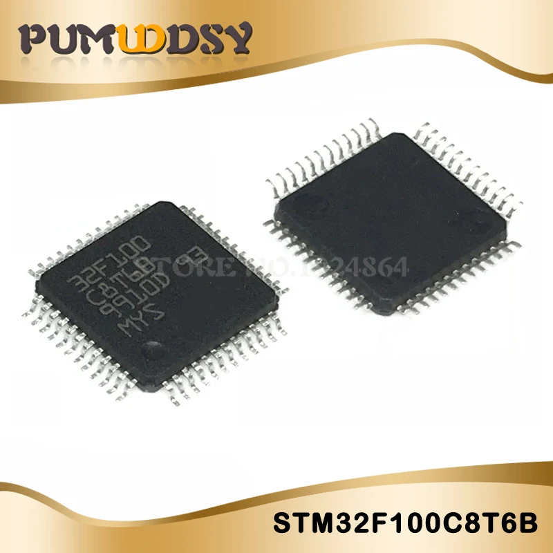 2 шт. STM32F100C8T6B STM32F100C8 64KB QFP48 может оплатить IC