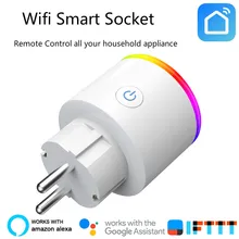 Smart Charger for EU Wifi Smart Socket timer switcher Power Monitoring Energy Saver Works With Google Home Mini Alexa IFTTT mini smart eu plug wifi control power 16a socket energy monitoring timer switch voice control works with alexa google and ifttt