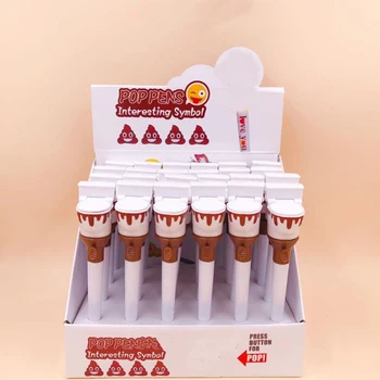 

3 Pcs/set Kawaii Funny 0.7mm Closestool Toilet Shit Press Ballpoint Pens Ball Pens Korean Stationery Students Gifts