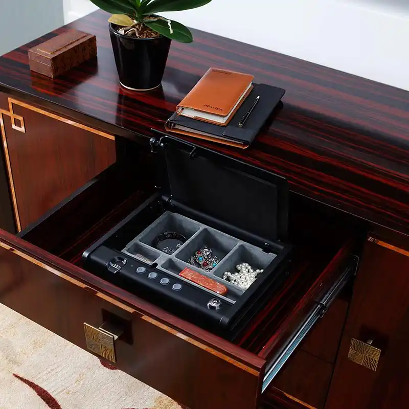 Master Lock Fingerprint Safes Electronic Compact Drawer Safe Box