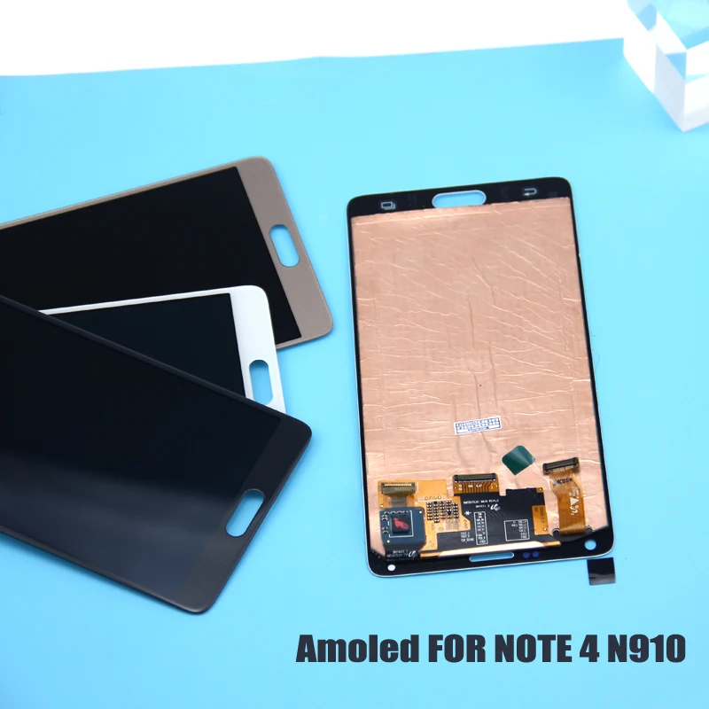 Super Amoled для Samsung Galaxy Note 4 LCD N9100 N910T N910P N910A N910F N910V дисплей сенсорный экран дигитайзер