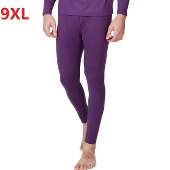 

large size big Men Thermal Underwears Bottoms elasticity Stretch Comfortable soft winter Underwears Bottoms 6XL 8XL 9XL cotton