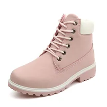 New 2017 Autumn Early Winter Shoes Women Flat Heel Boots Fashion Women’s Boots Brand Woman Ankle Botas Hard Outsole ZH813