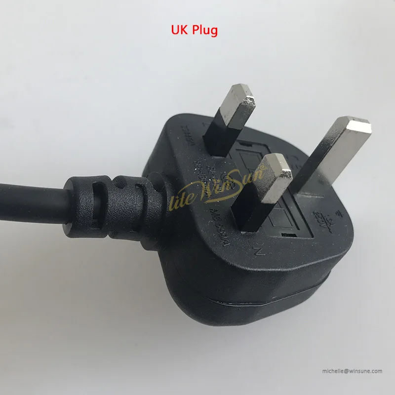 uk plug power cable adapter for stage lighting dj light powercon