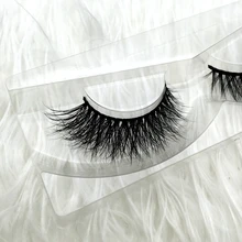 Free shipping D003 1pcs/lot 100% real siberian 3d mink fur strip false eyelash long individual eyelashes mink lashes extension