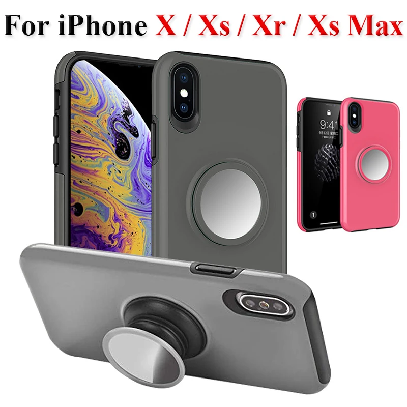 

Case on for apple iPhone x xs max xr cover aphone xsmax xmax sx s r cam luxury magnetic kickstand holder protective shell fundas