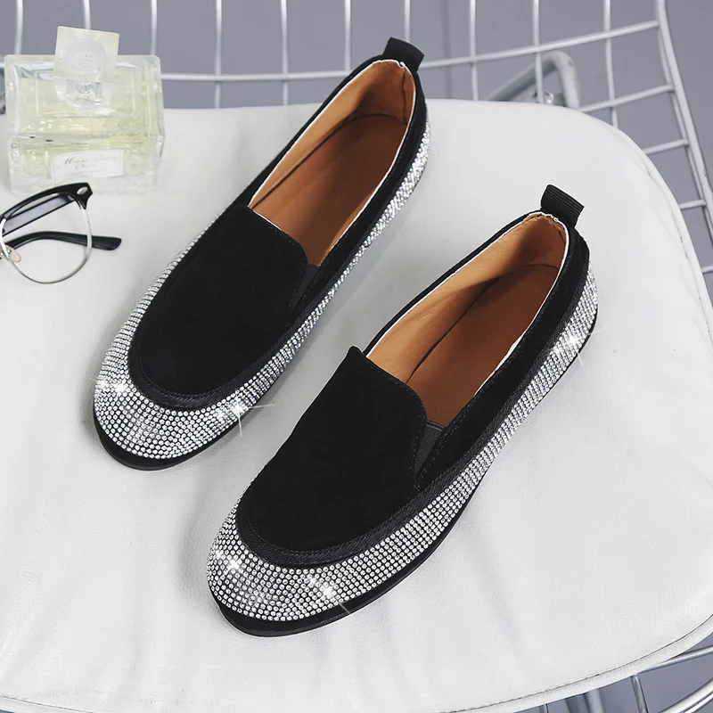 rhinestone shoes flats