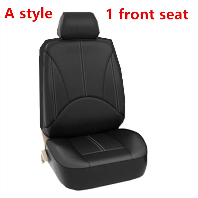 Набор чехлов для автомобильных сидений Универсальный для HONDA CRV Civic Accord Fit Honda Insight из искусственной кожи автомобильные аксессуары - Название цвета: 1 front seats A